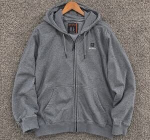 Ororo Heated Men's Gray Full Zip Hoodie XL Sleeve No Battery Untested